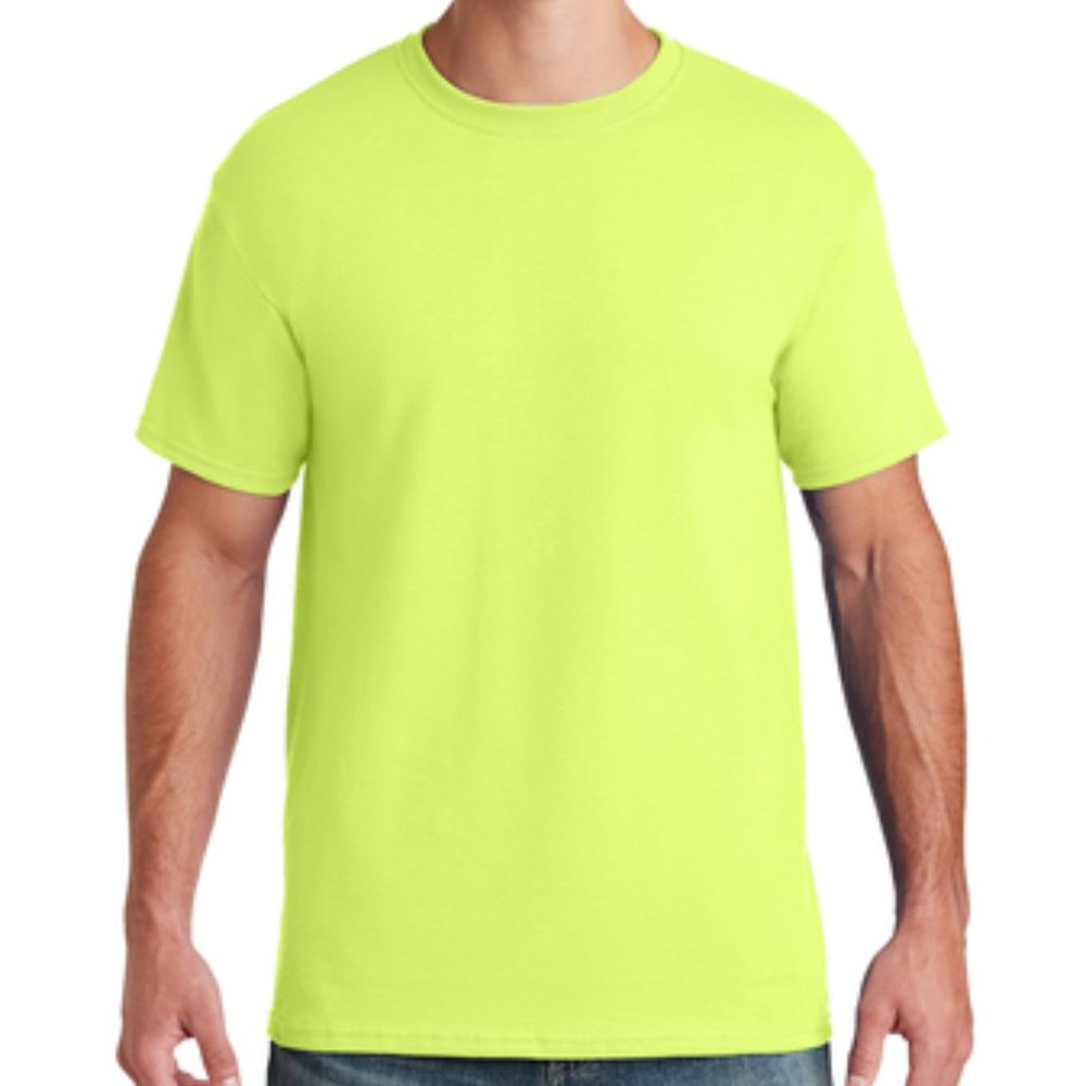 NWOT - Jerzees® - Dri-Power® 50/50 Cotton/Poly T-Shirt - Safety Green